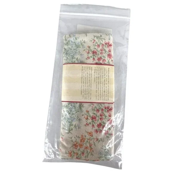 New Longaberger Vintage Blossom Floral Fabric Jewelry Roll Fabric Organizer Bag - Picture 2 of 7
